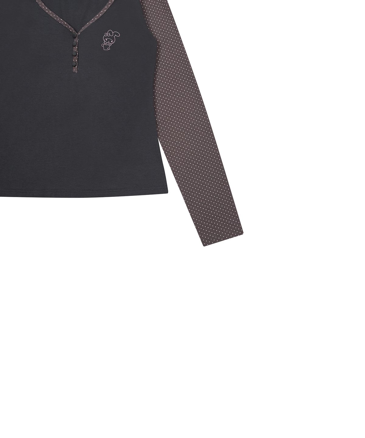 러브이즈트루(LUVISTRUE) [MY MELODY] LONG SLEEVE TEE(CHARCOAL)