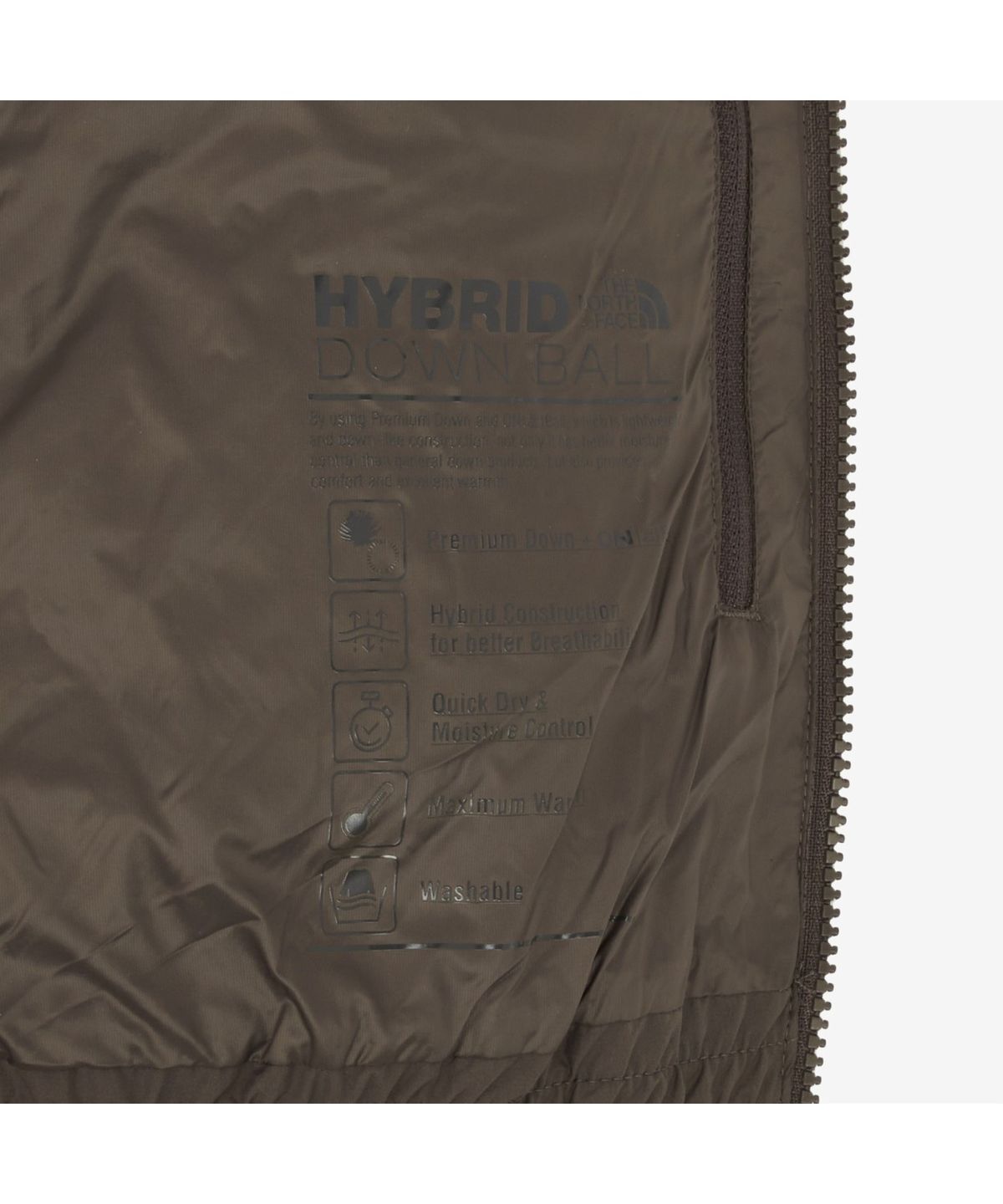 노스페이스(THE NORTH FACE) NJ1DR82C 여성 스포츠 하이브리드 다운 자켓 BROWN