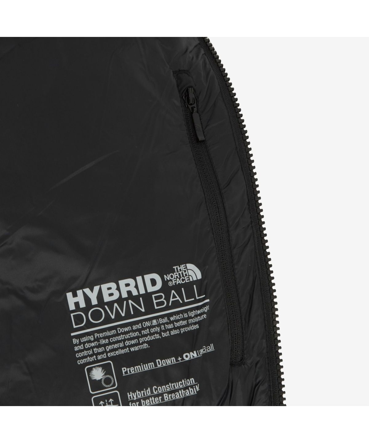 노스페이스(THE NORTH FACE) NJ1DR82A 여성 스포츠 하이브리드 다운 자켓 BLACK