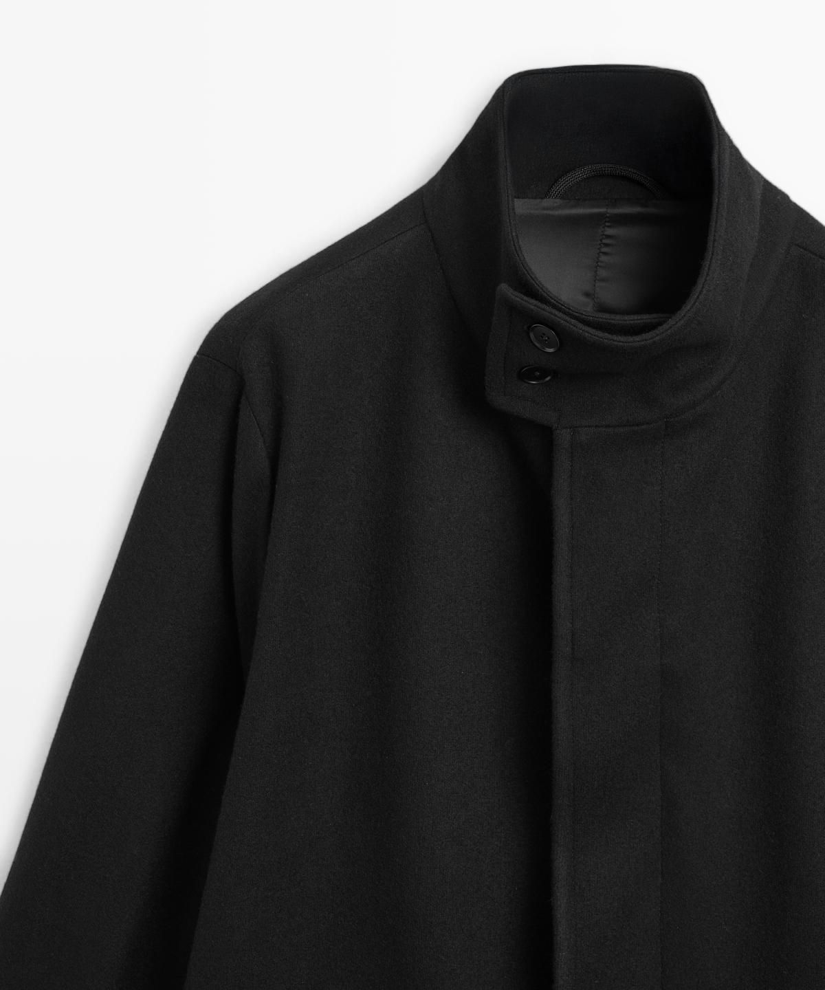 마시모두띠(MASSIMO DUTTI) 울 터틀넥 롱 코트