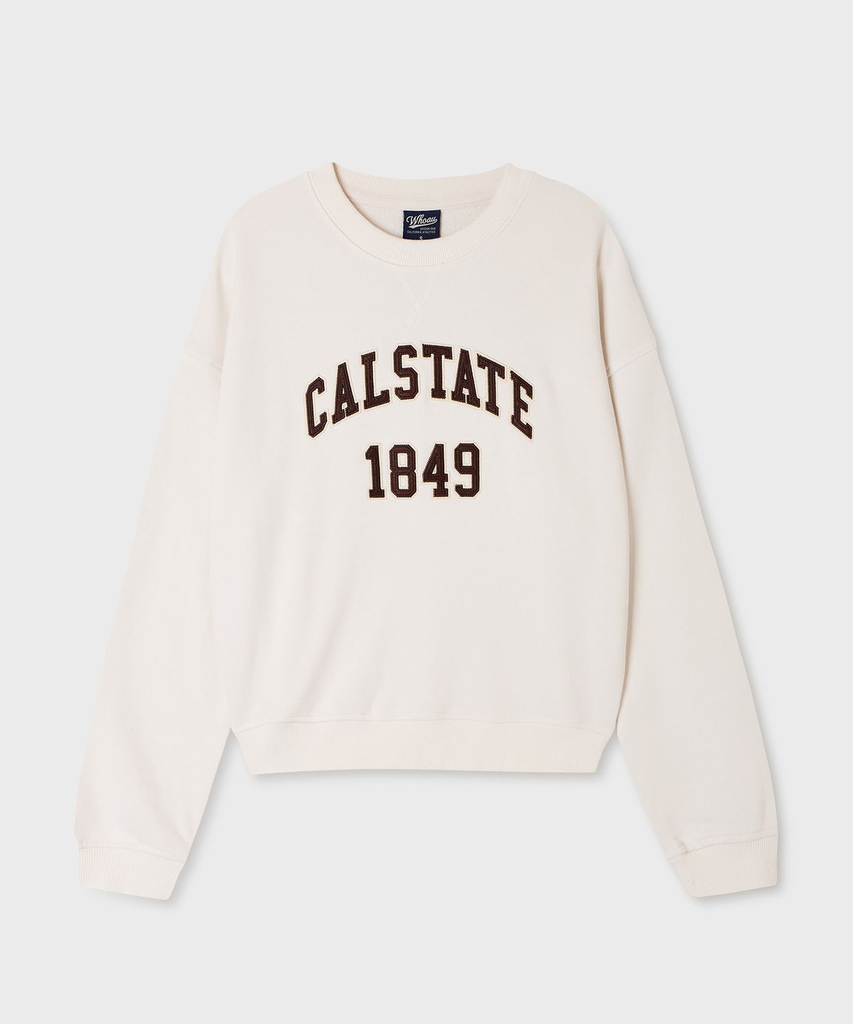후아유(WHO.A.U) Calstate Logo Crop Sweatshirt(F) / WHMWG4932F