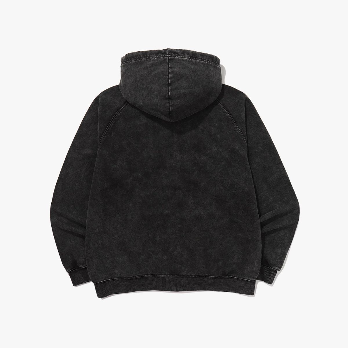 디아도라(diadora) 가먼트워싱 스웻 후드집업 자켓 BLACK