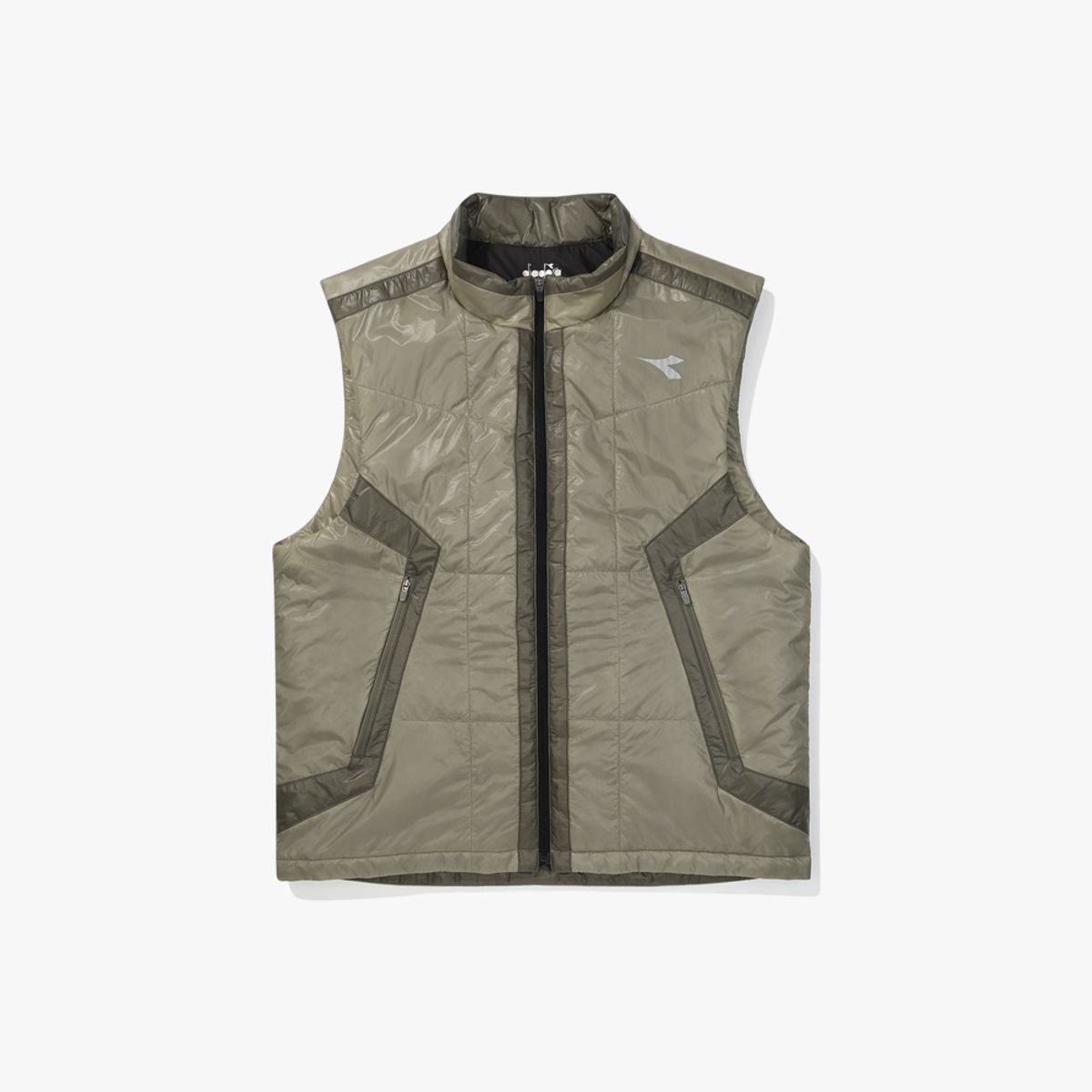 디아도라(diadora) 퍼포먼스 러닝 패딩 베스트 KHAKI