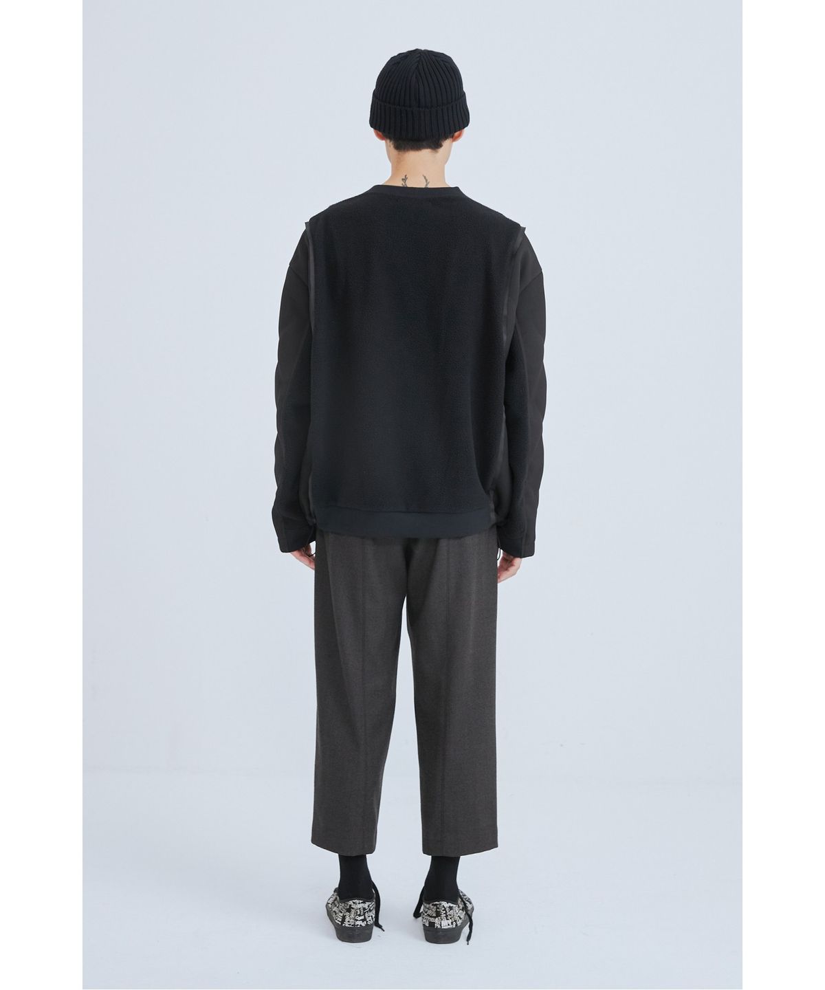 래코드(RECODE) Bomber Sleeve Detail Sweashirts_RKTAW23610BKX