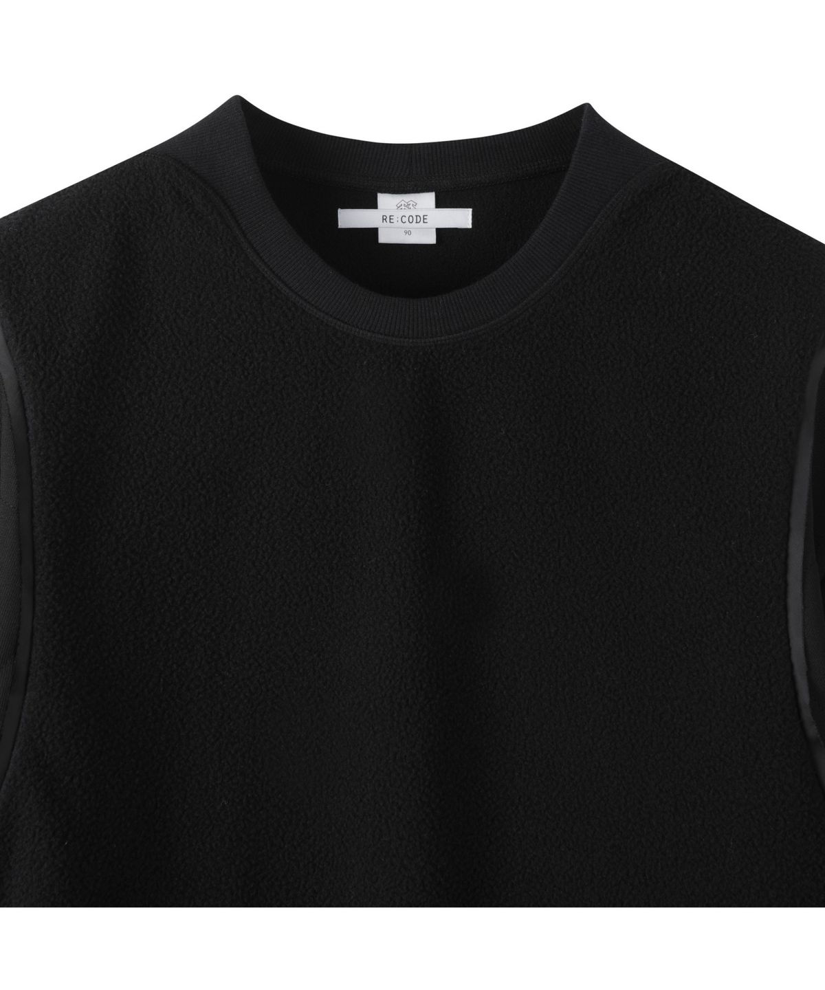 래코드(RECODE) Bomber Sleeve Detail Sweashirts_RKTAW23610BKX