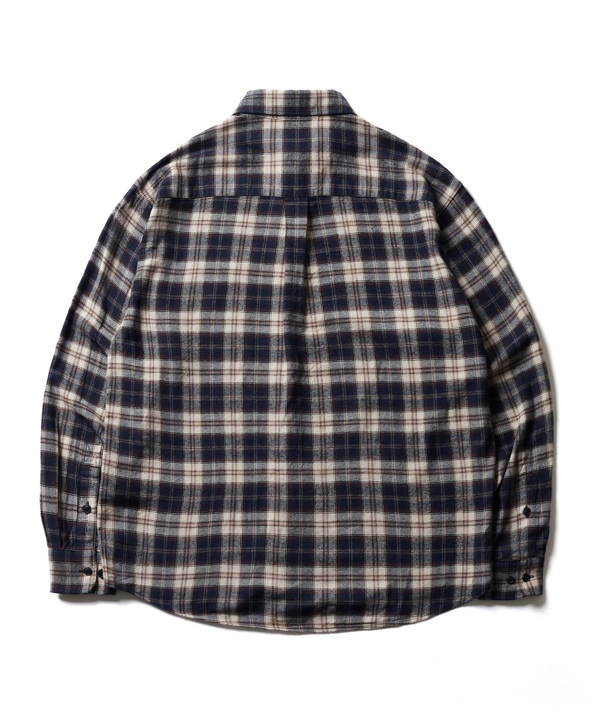 에스파이(ESFAI) ONE POCKET PLAID SHIRT (NAVY)