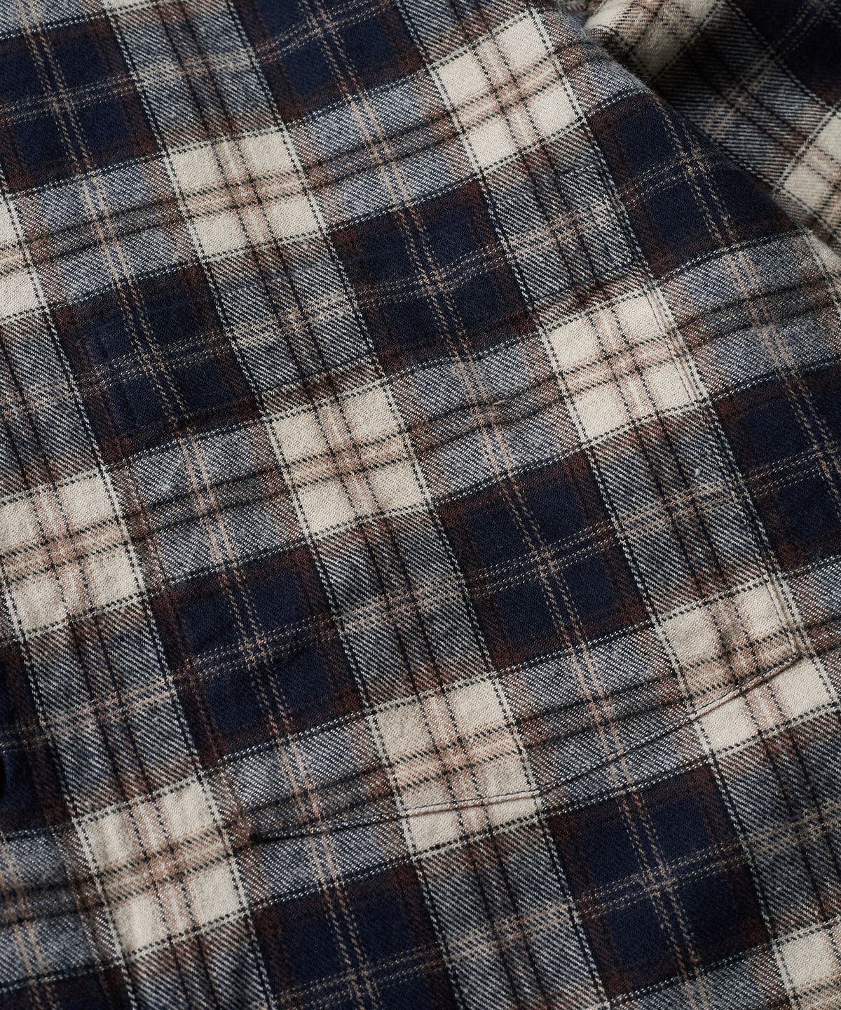 에스파이(ESFAI) ONE POCKET PLAID SHIRT (NAVY)