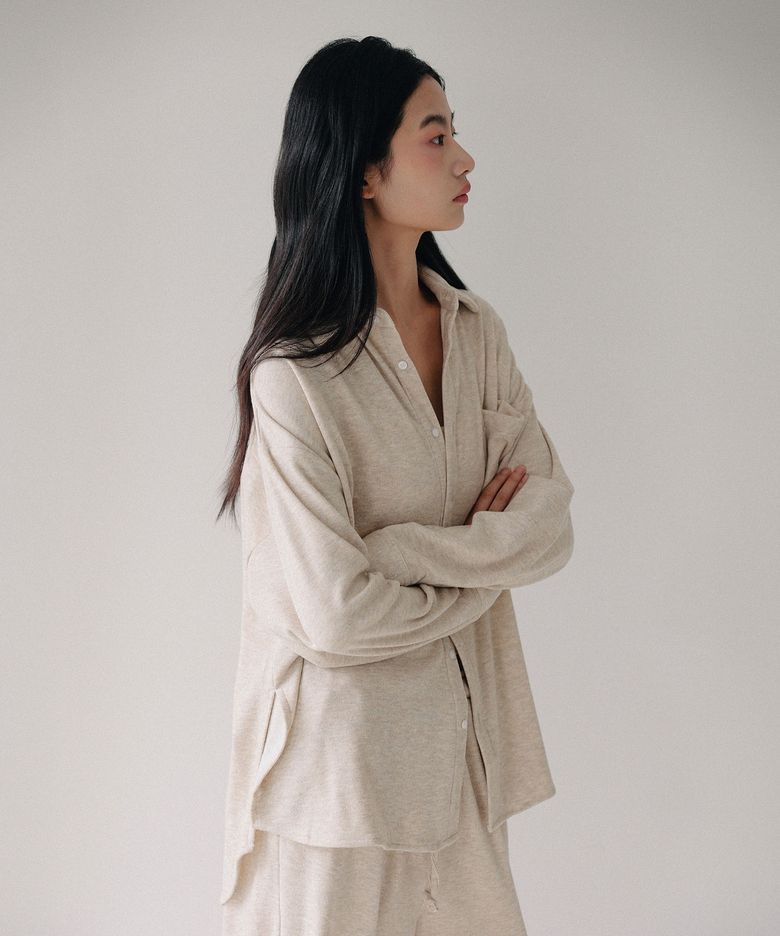 [블랜드] 플로우 오버핏 셔츠 라운지웨어 4colors