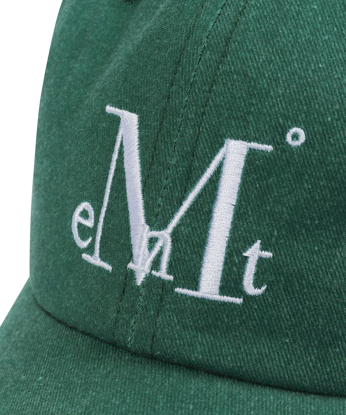 무센트(MUCENT) 시그니처 볼캡 (피그먼트 다잉 올리브 그린)