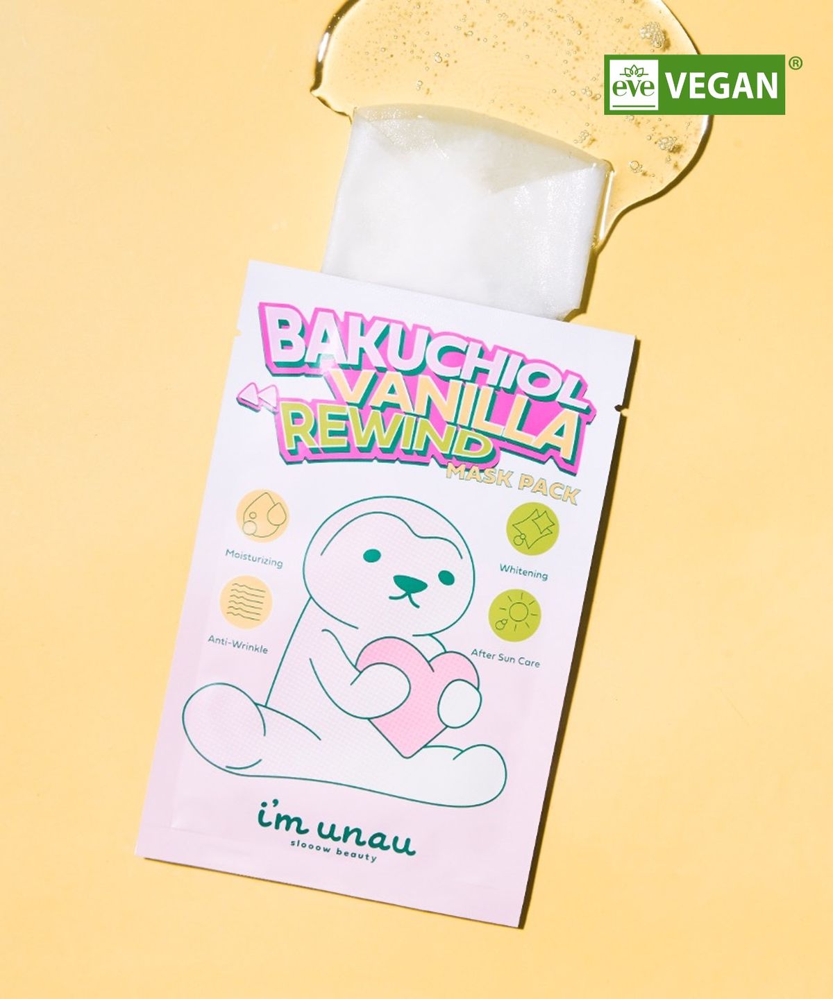 아임우나우(IMUNAU) 아임우나우 바쿠치올 바닐라 리와인드 마스크팩 27ml*5개입