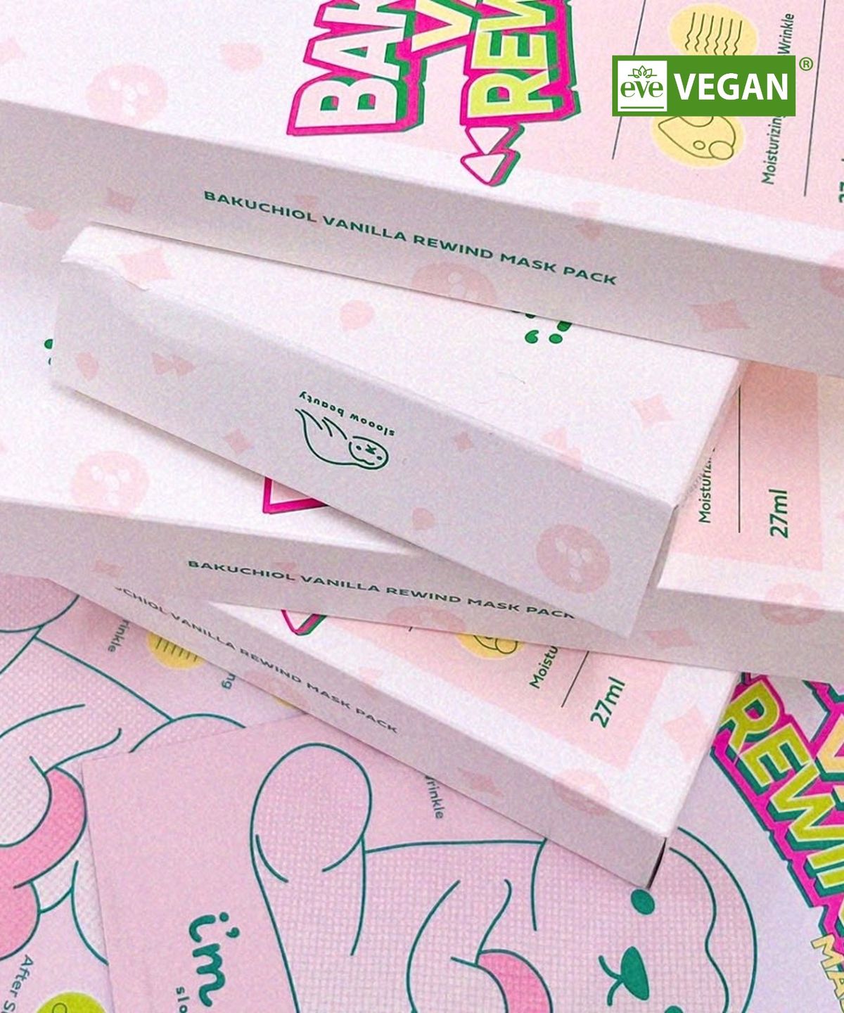 아임우나우(IMUNAU) 아임우나우 바쿠치올 바닐라 리와인드 마스크팩 27ml*5개입