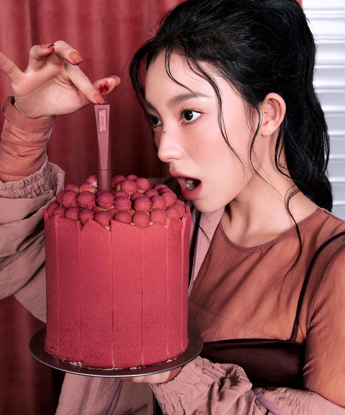 쓰리씨이(3CE) [2종]벨벳 립 틴트 플러쉬 +바운시 블러 밤