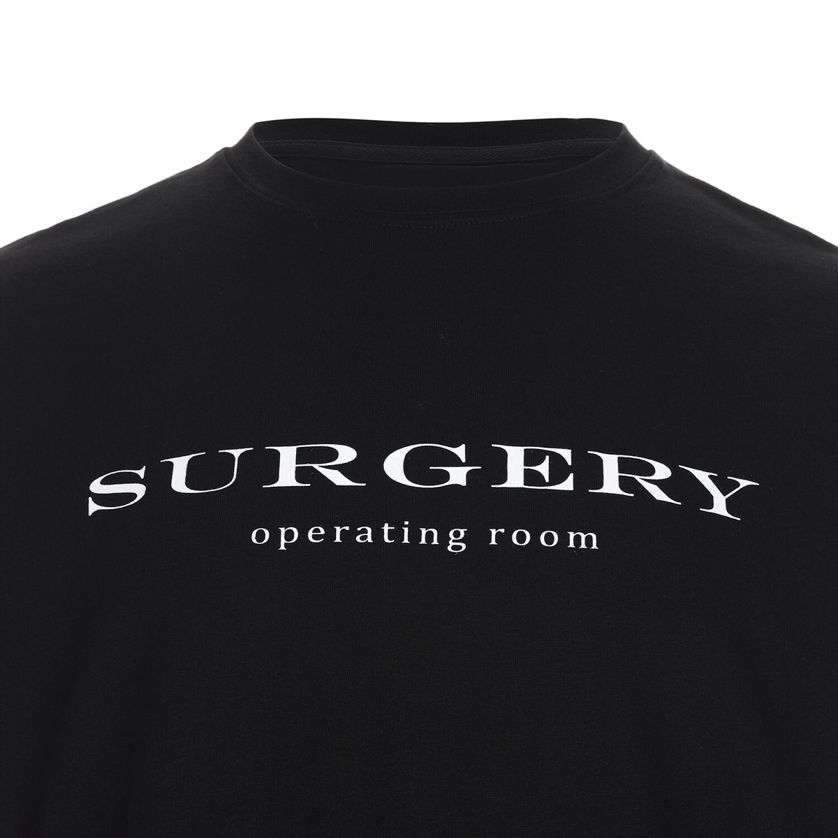 써저리(SURGERY) 언발란스 오퍼레이팅 룸 티셔츠 블랙