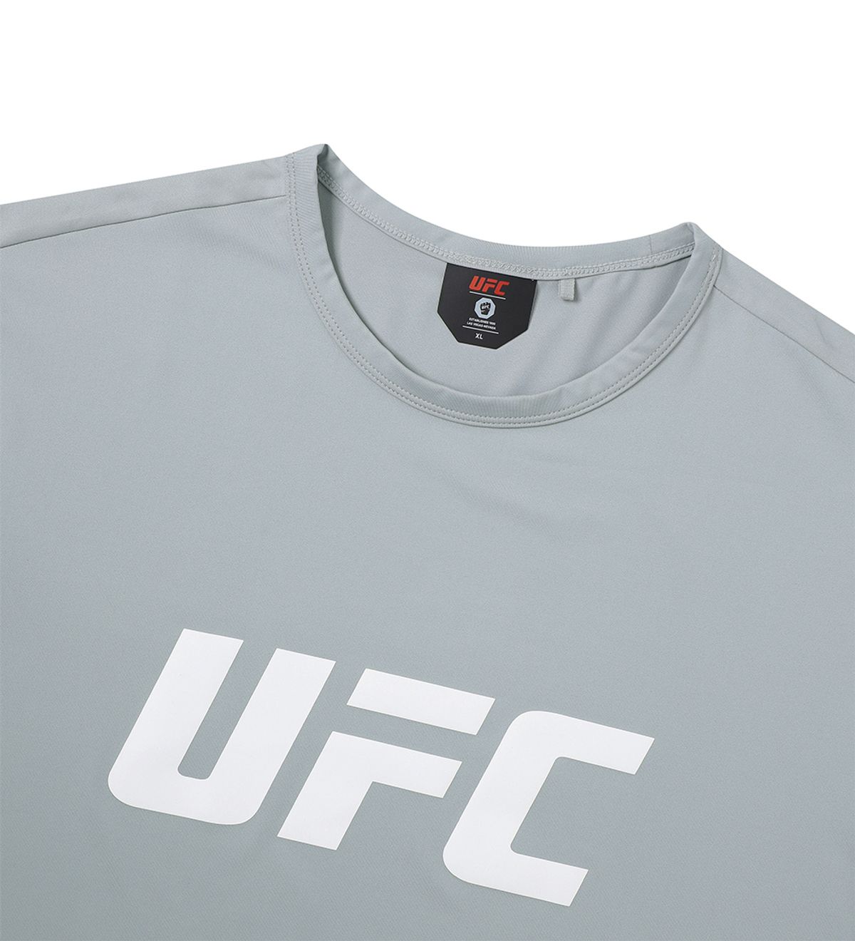 유에프씨 스포츠(UFC SPORT) UFC 텐션 빅로고 머슬핏 반팔 티셔츠 그레이 U4SSW2106GR