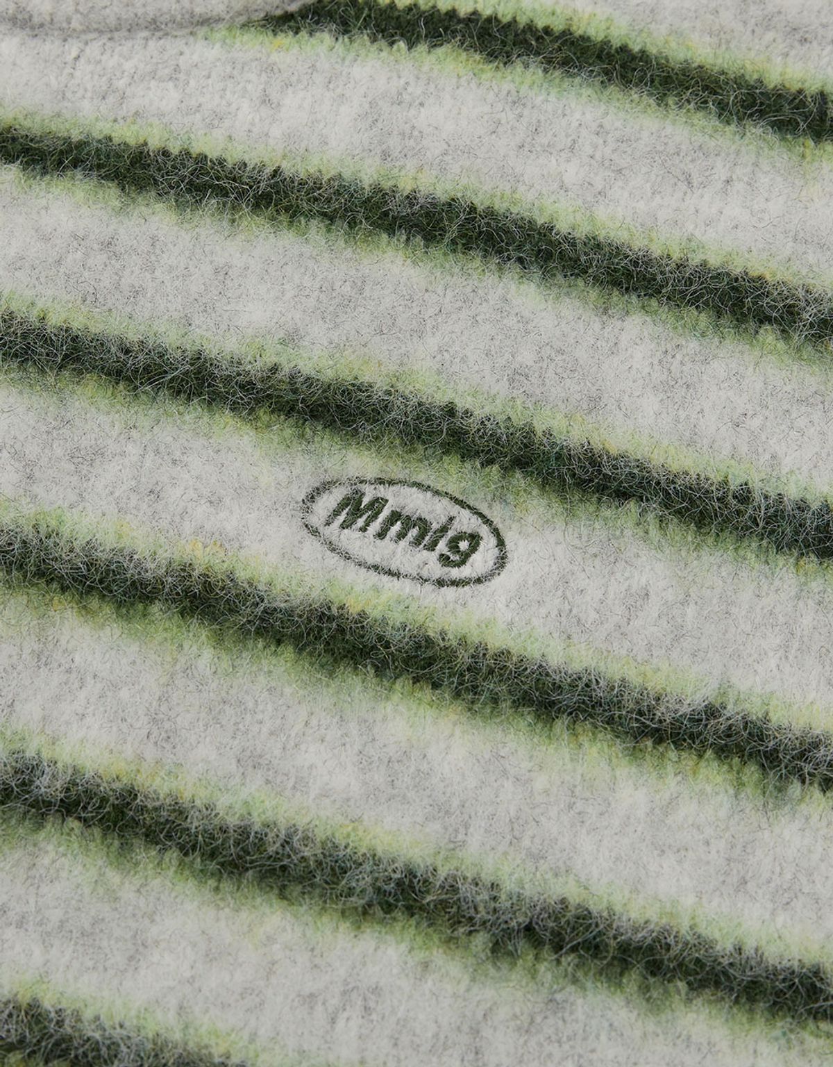 엠엠엘지(MMLG) [Mmlg] HAIRLY STRIPE KNIT (GREY)