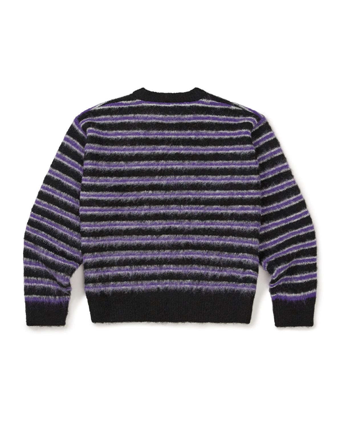 엠엠엘지(MMLG) [Mmlg] HAIRLY STRIPE KNIT (PURPLE)
