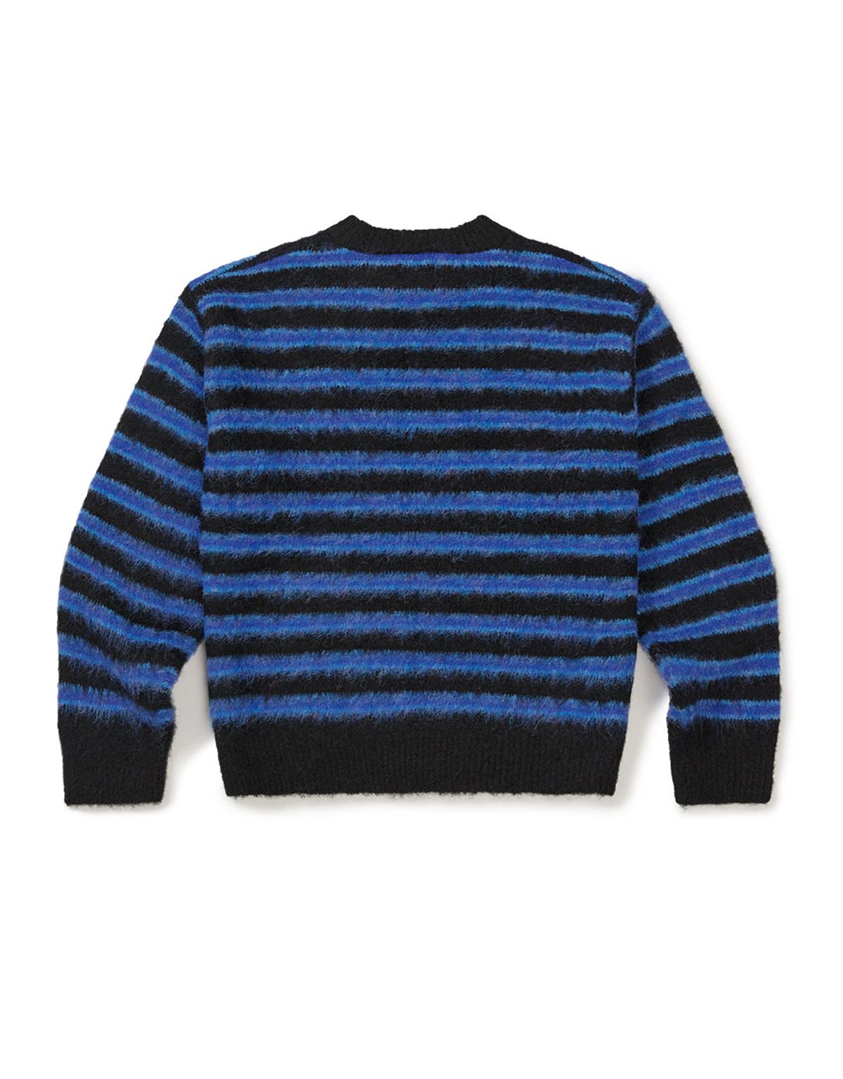 엠엠엘지(MMLG) [Mmlg] HAIRLY STRIPE KNIT (BLUE)