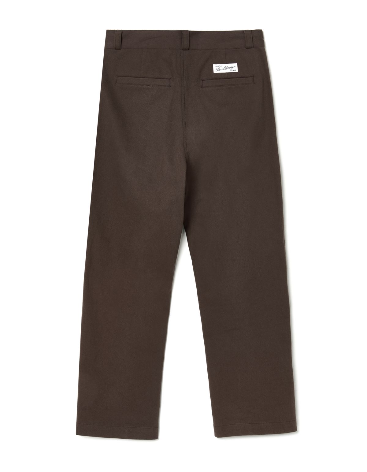 로어즈(LORES) Pintuck Chino Pants - Brown