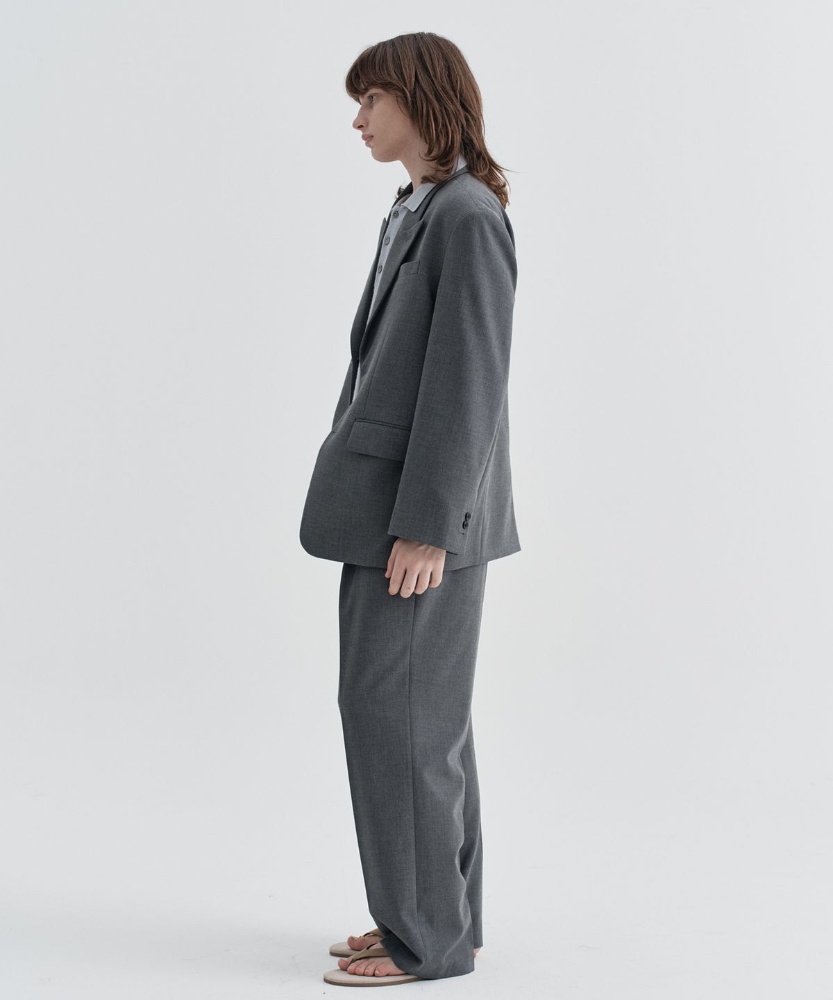 이지오(EZIO) Classic Single Blazer_Grey