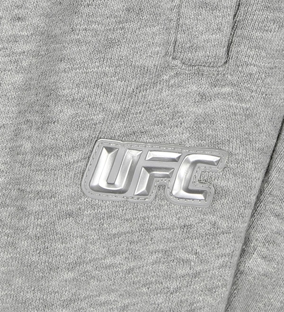 유에프씨 스포츠(UFC SPORT) UFC 로고 와펜 릴렉스핏 조거팬츠 멜란지 그레이 U2LPW3301MG