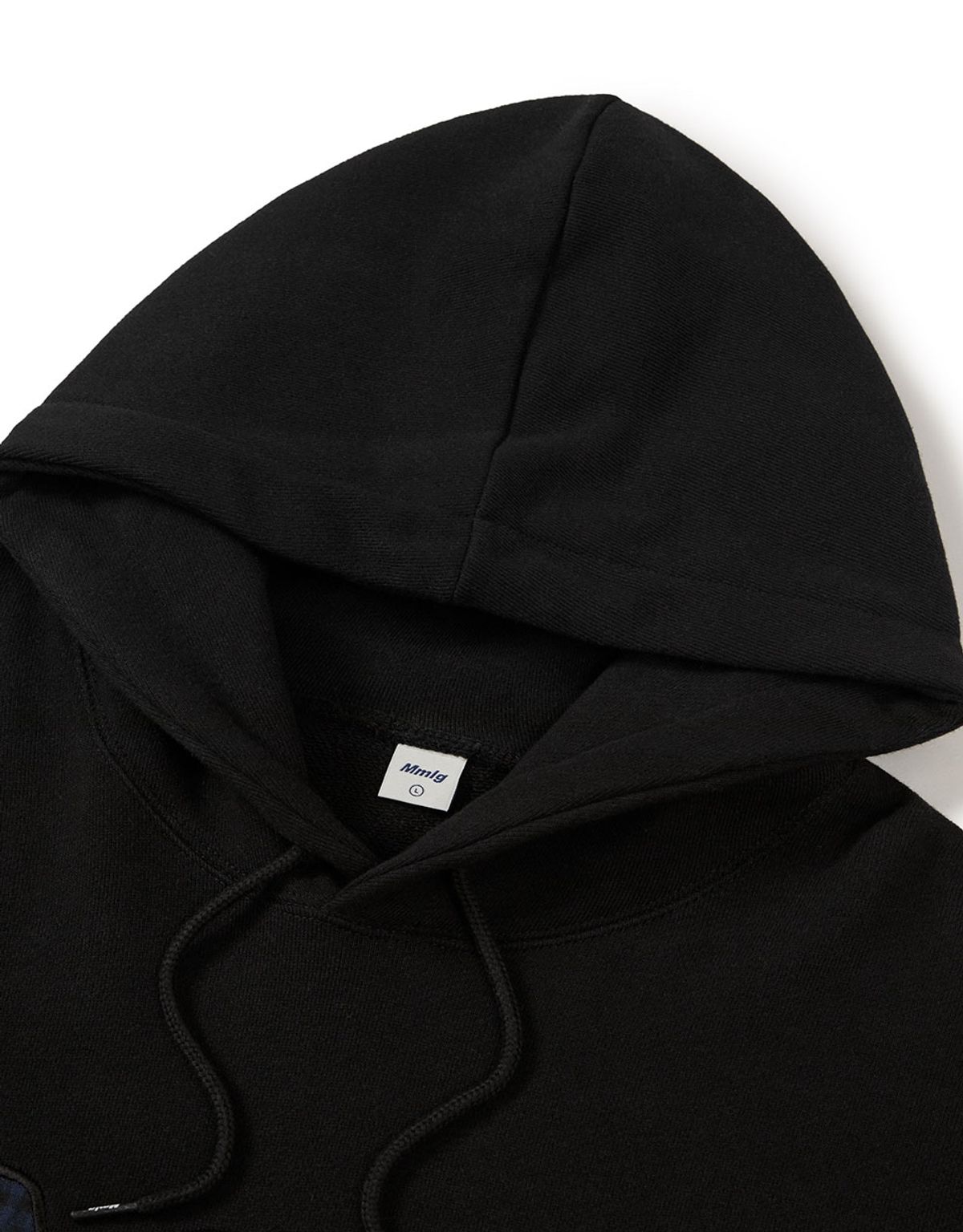 엠엠엘지(MMLG) [Mmlg] MIX Mm APLIQUE HOODIE (EVERY BLACK)