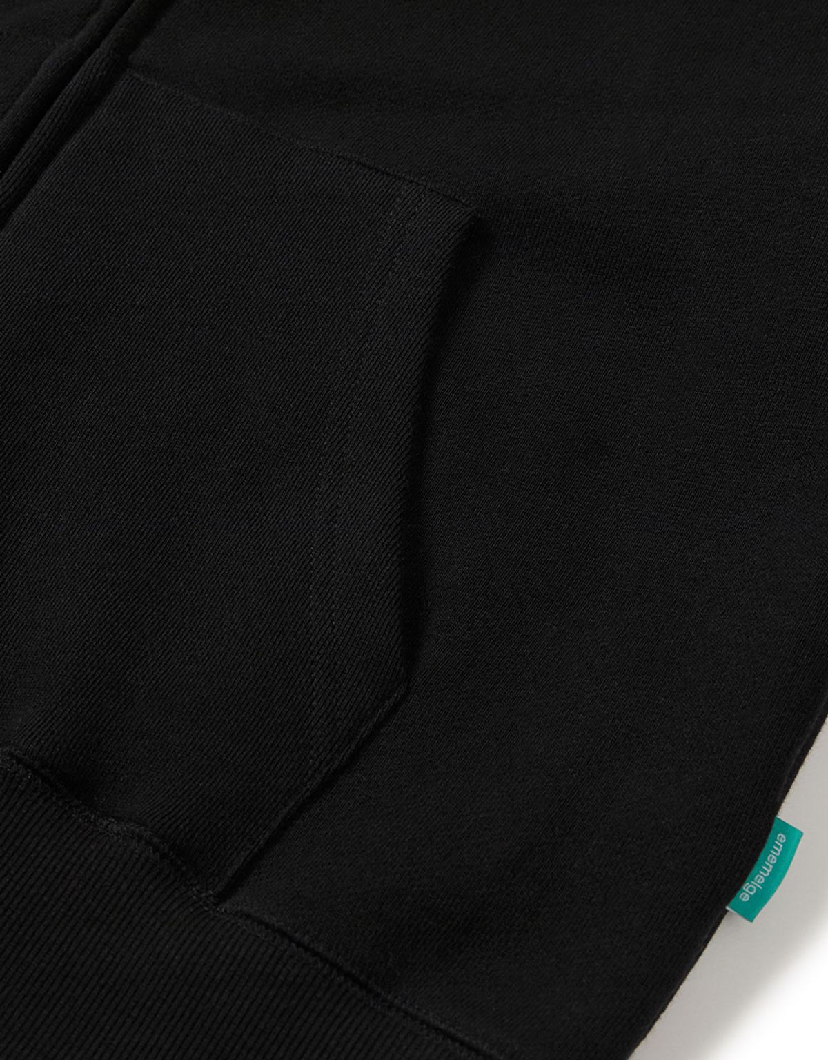 엠엠엘지(MMLG) [Mmlg] CHECK LOGO HOOD ZIP UP (EVERY BLACK)