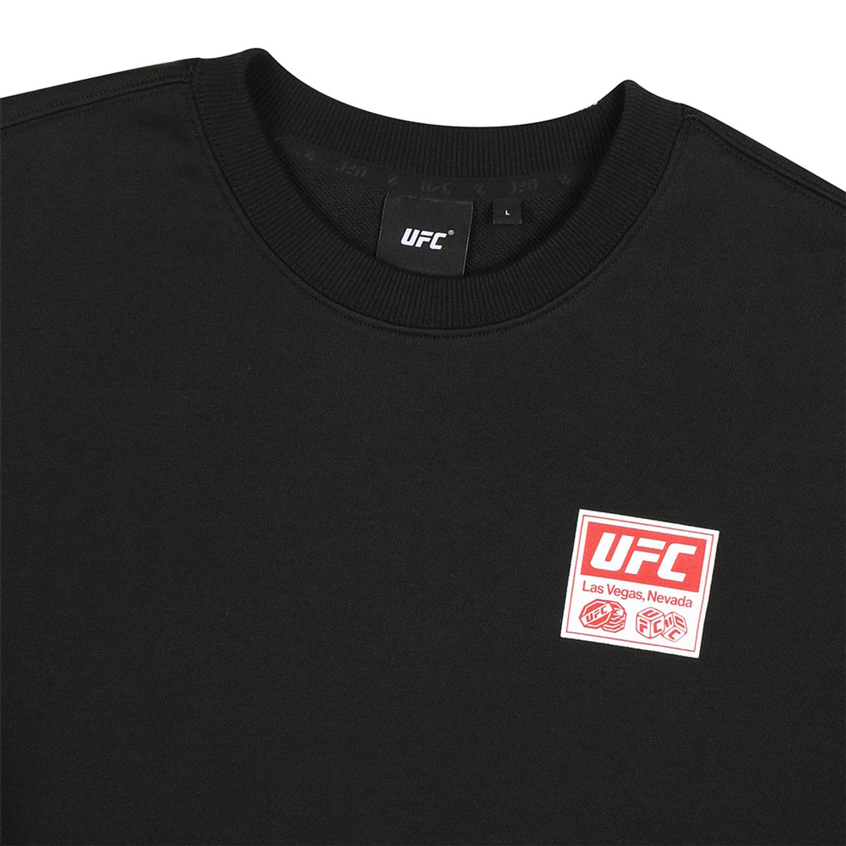 유에프씨 스포츠(UFC SPORT) UFC 웰컴 라스베가스 오버사이즈핏 맨투맨 블랙 U2SWW3303BK