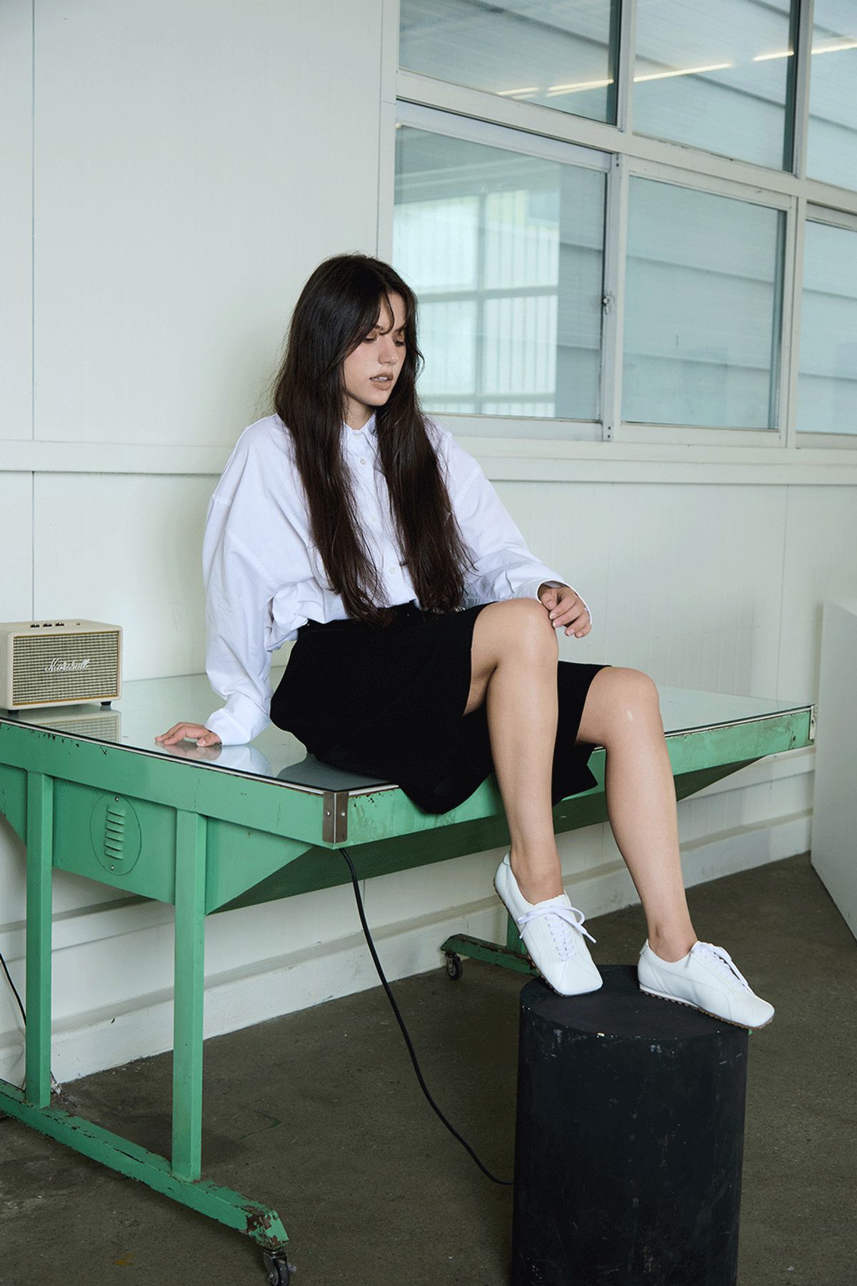 덴(THEN) 런던 스니커즈 / 화이트