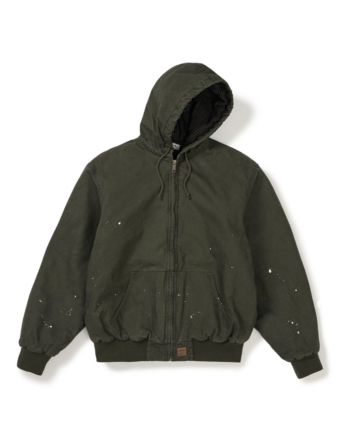 엠엠엘지(MMLG) [Mmlg] WASHED WORKERS HOODIE JACKET (KHAKI)
