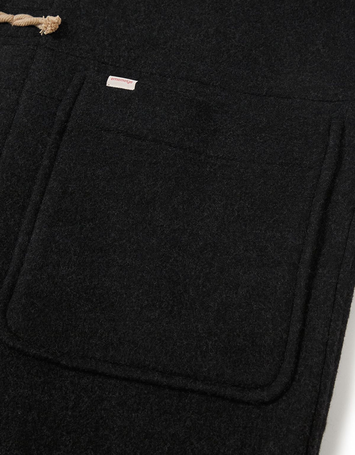 엠엠엘지(MMLG) [Mmlg] HERITAGE PLAID DUFFLE COAT (BLACK)