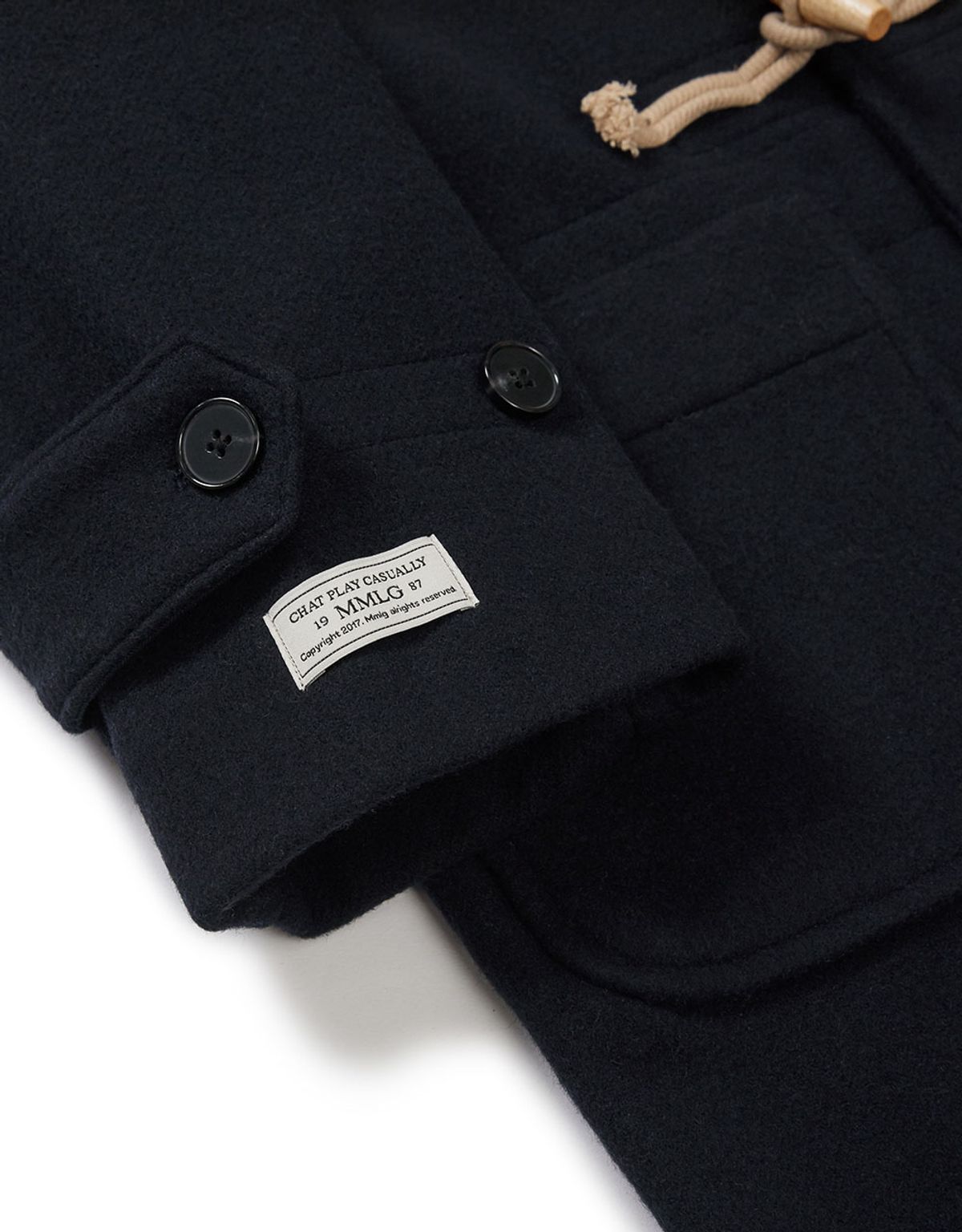엠엠엘지(MMLG) [Mmlg] HERITAGE PLAID DUFFLE COAT (NAVY)