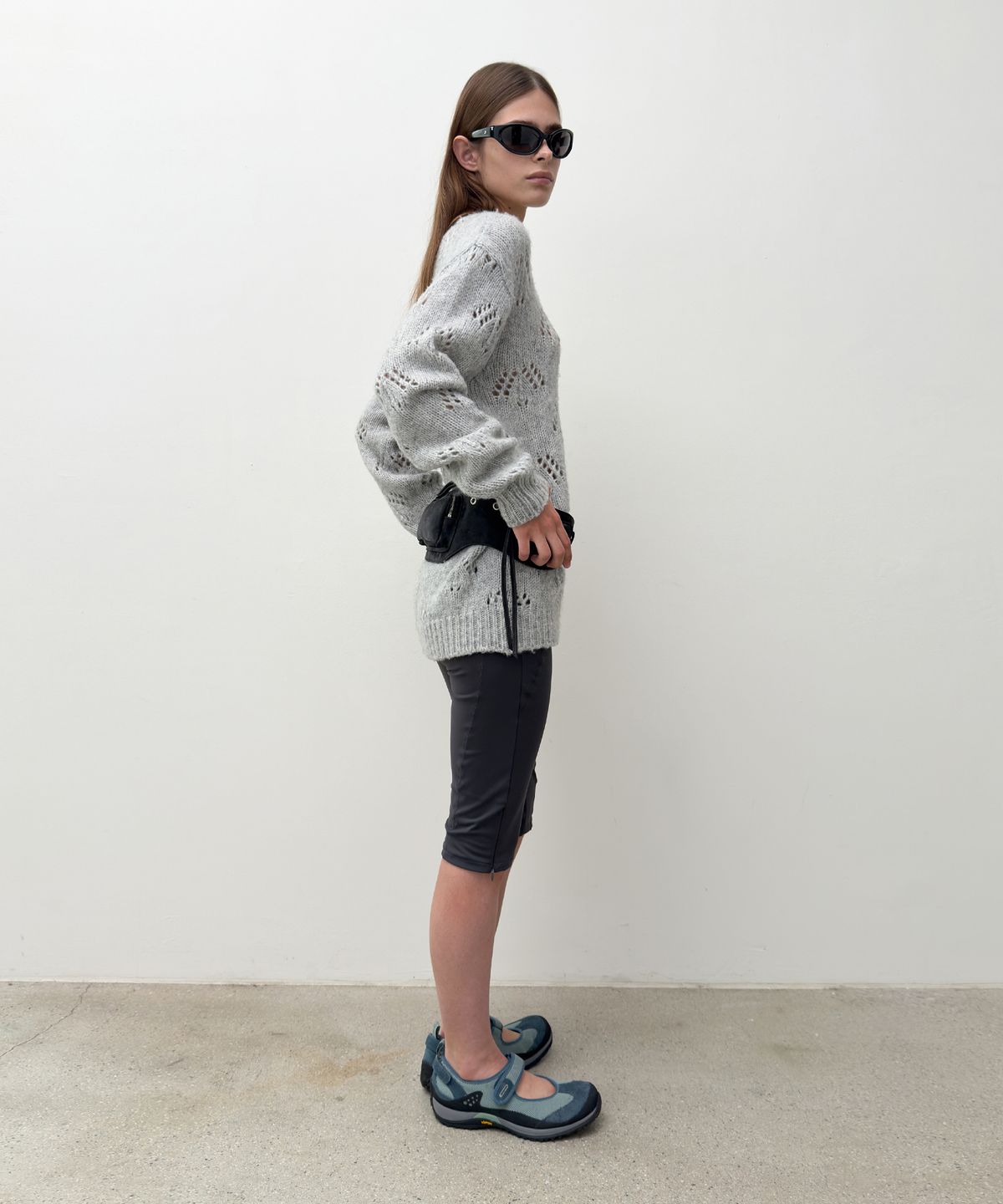 다이애그널(DIAGONAL) POINTELLE OVER KNIT (grey)