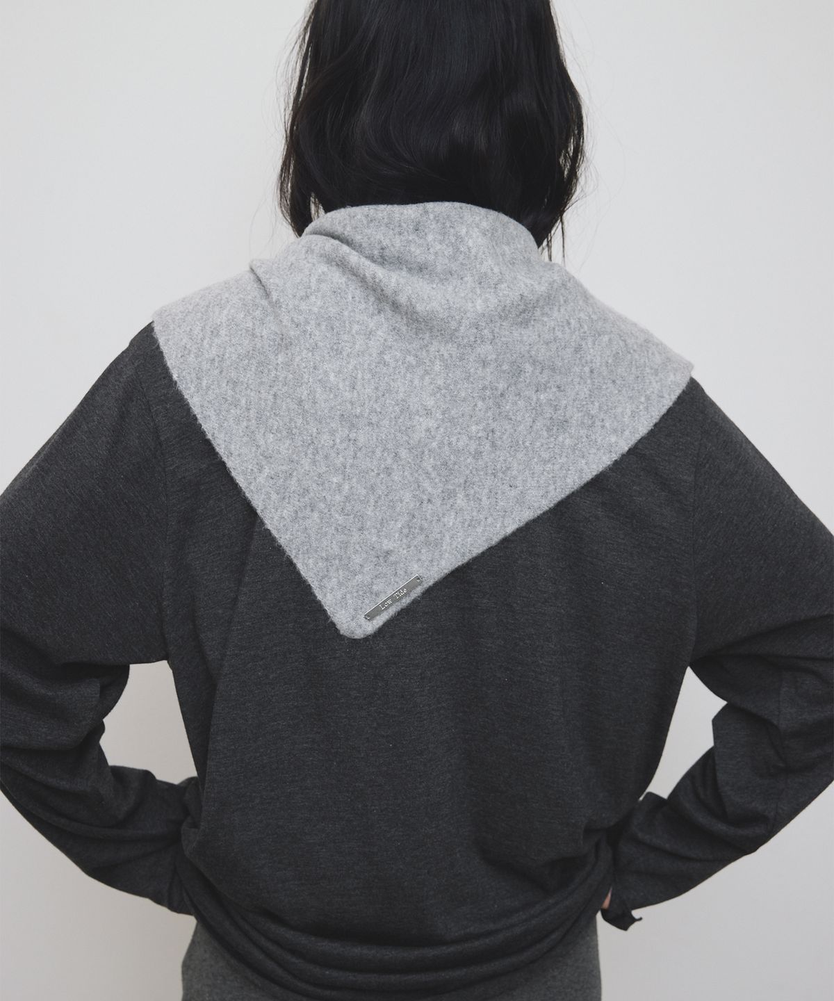 로우타이드(LOW TIDE) WOOL KNIT SCARF [GREY]