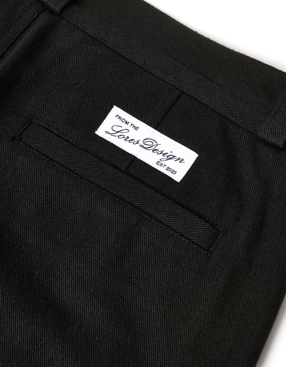 로어즈(LORES) Pintuck Chino Pants - Black