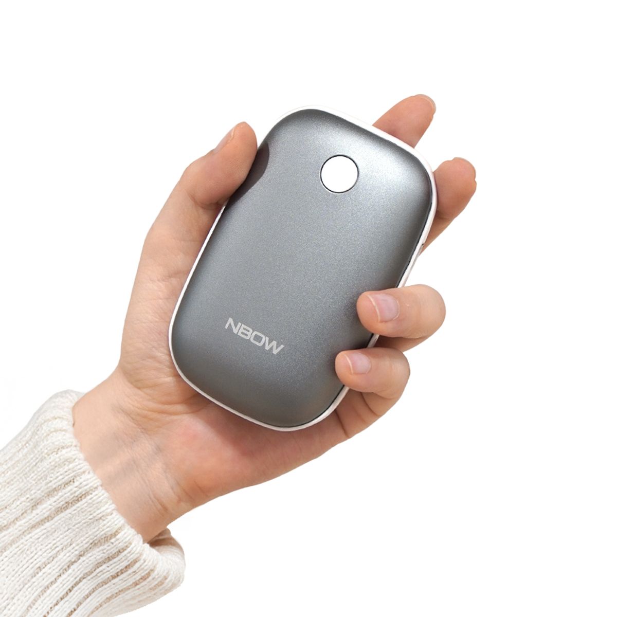 엔보우(NBOW) 충전식 손난로 보조배터리 5000mAh 핸드워머 핫스톤