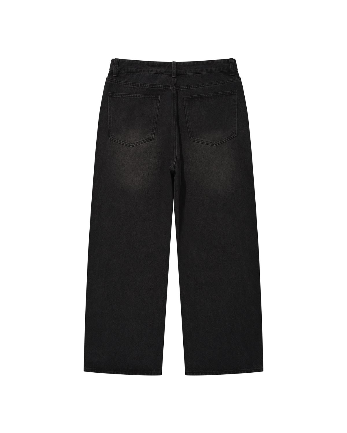 디스펑트(DYSFUNCT) BRUSH WASHING DENIM PANTS (BLACK)