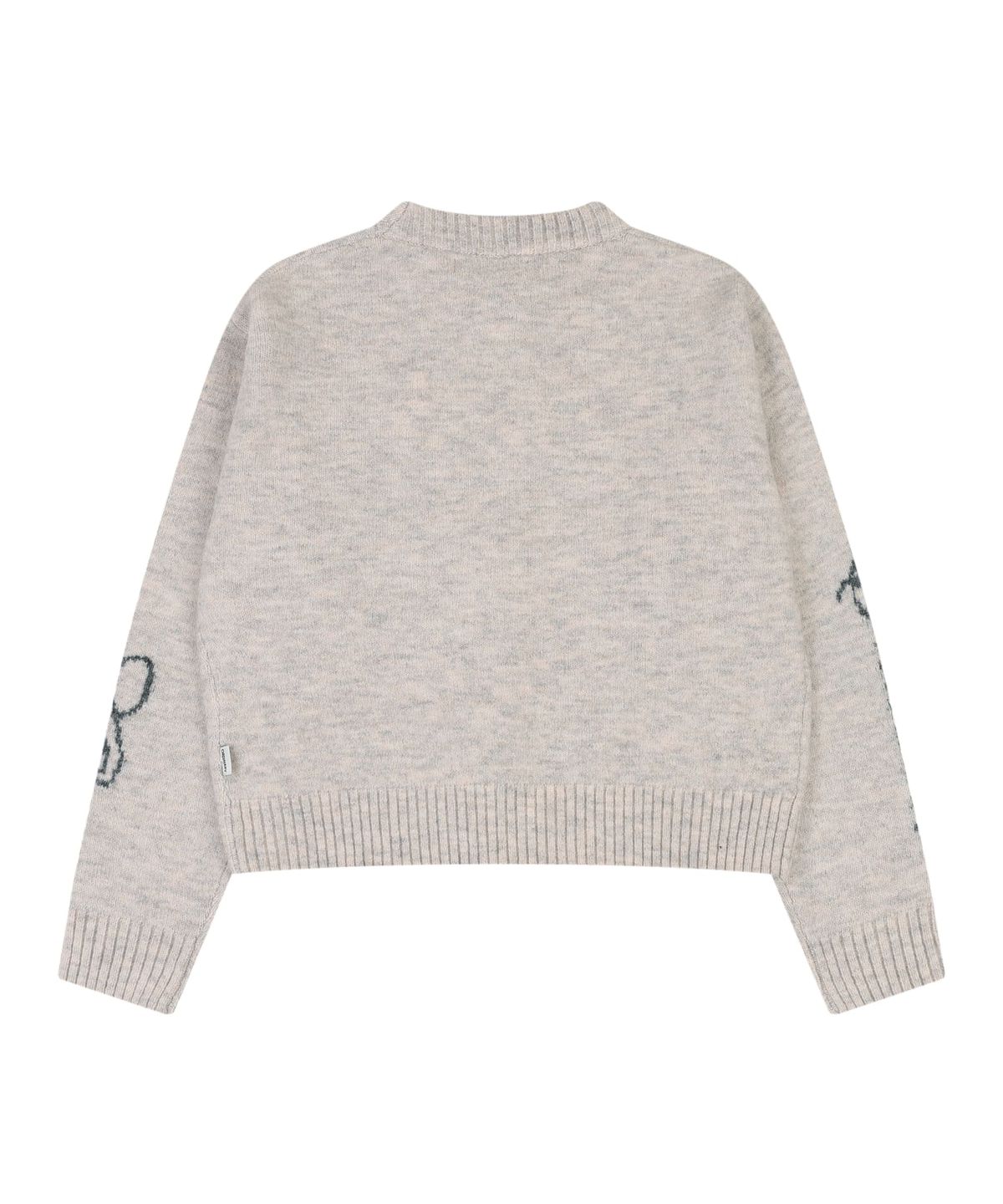 오디너리 홀리데이(ORDINARY HOLIDAY) LETTERING JACQUARD PULLOVER [BEIGE]