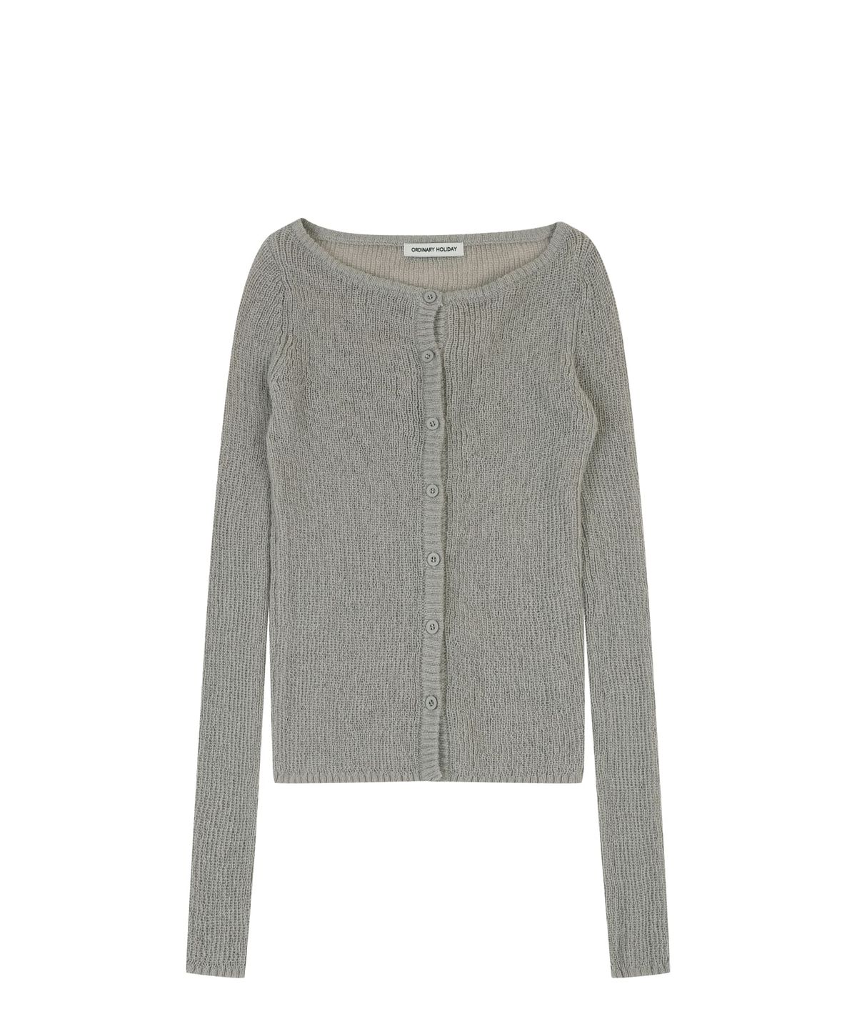 오디너리 홀리데이(ORDINARY HOLIDAY) LAYERED HALTER KNIT SET [GRAY]