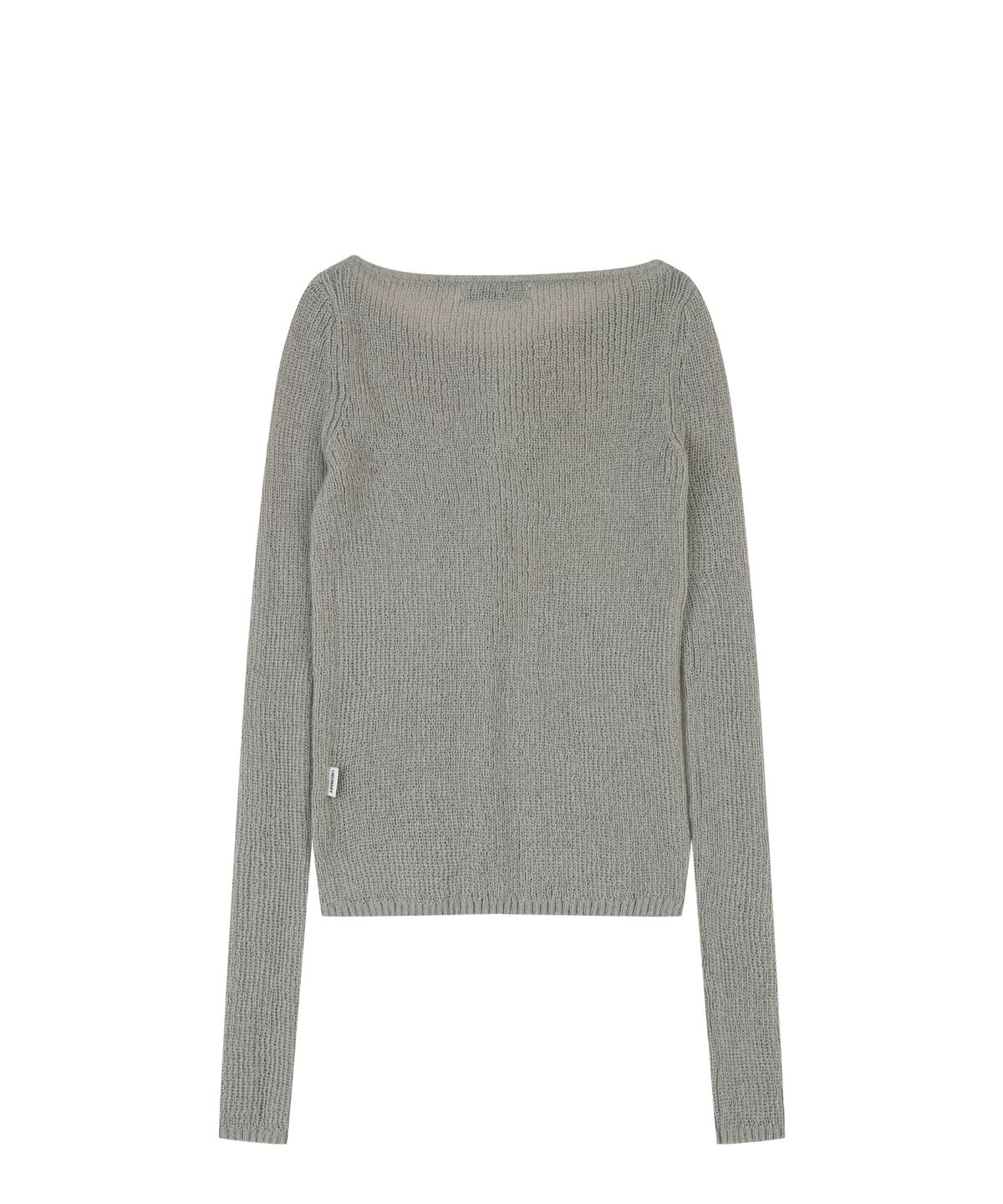 오디너리 홀리데이(ORDINARY HOLIDAY) LAYERED HALTER KNIT SET [GRAY]