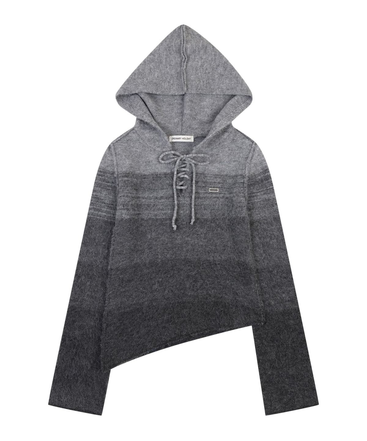 오디너리 홀리데이(ORDINARY HOLIDAY) GRADIENT HOOD PULLOVER [GRAY]