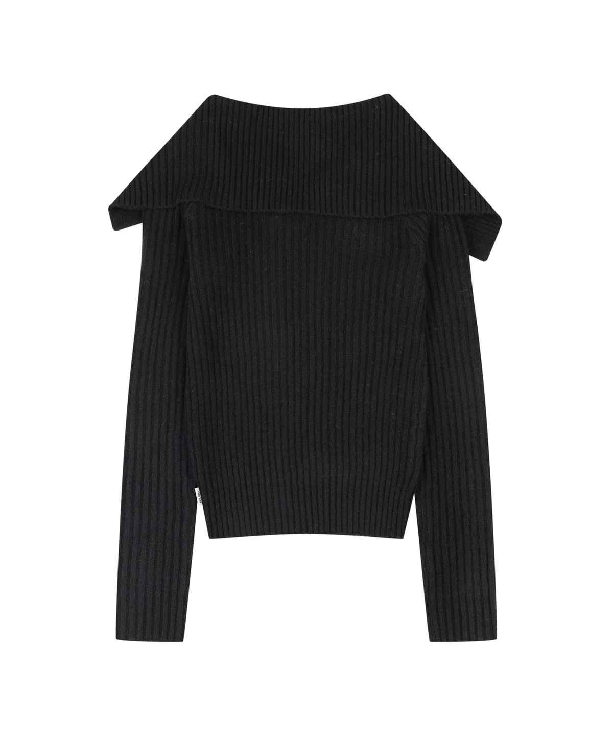 오디너리 홀리데이(ORDINARY HOLIDAY) ASYMMETRIC BUTTON CARDIGAN [BLACK]
