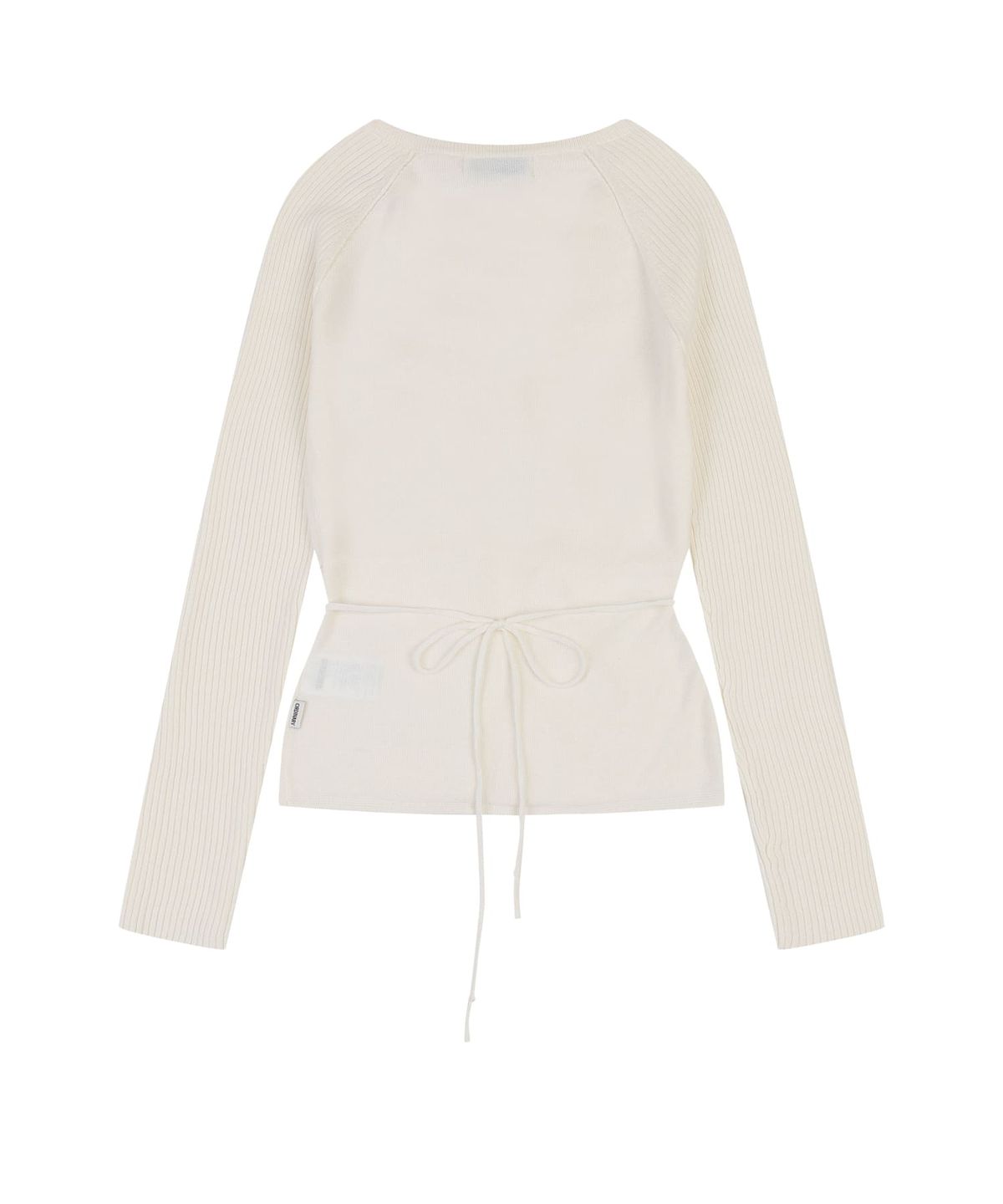 오디너리 홀리데이(ORDINARY HOLIDAY) ANGORA V-NECK SLIM CARDIGAN [IVORY]