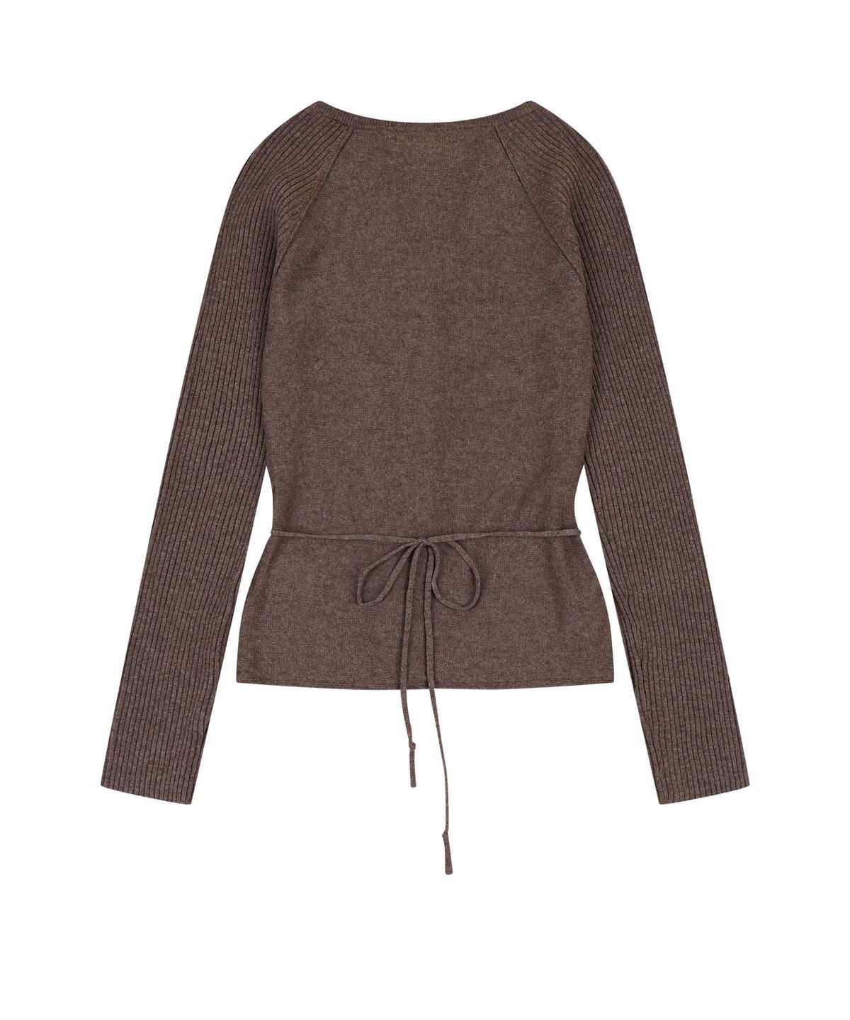 오디너리 홀리데이(ORDINARY HOLIDAY) ANGORA V-NECK SLIM CARDIGAN [BROWN]
