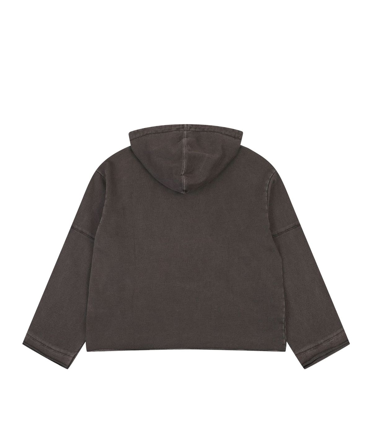 오디너리 홀리데이(ORDINARY HOLIDAY) PIGMENT DEEP V-NECK HOODIE [BROWN]