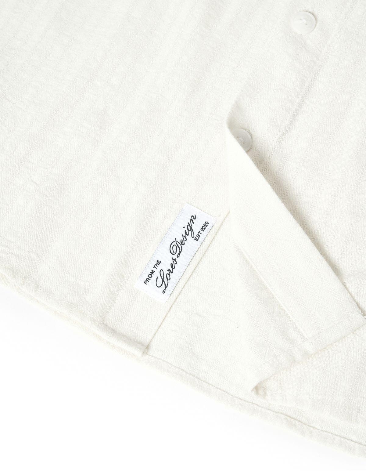 로어즈(LORES) Shadow Stripe Shirts - White