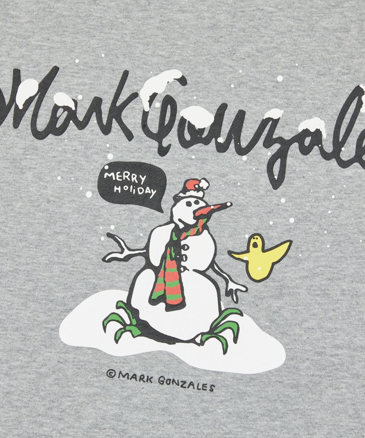 마크곤잘레스(MARK GONZALES) 홀리데이 그래픽 스웨트셔츠 - M/GREY