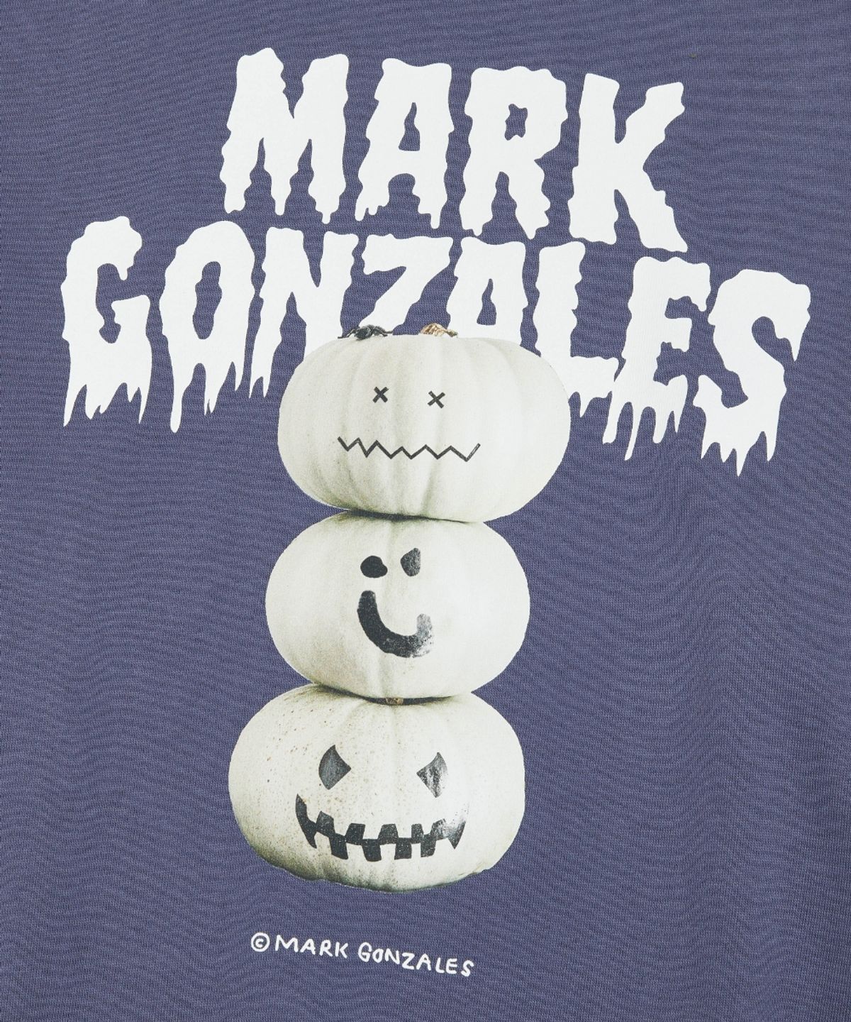 마크곤잘레스(MARK GONZALES) 할로윈 펌킨 그래픽 스웨트셔츠 - PURPLE