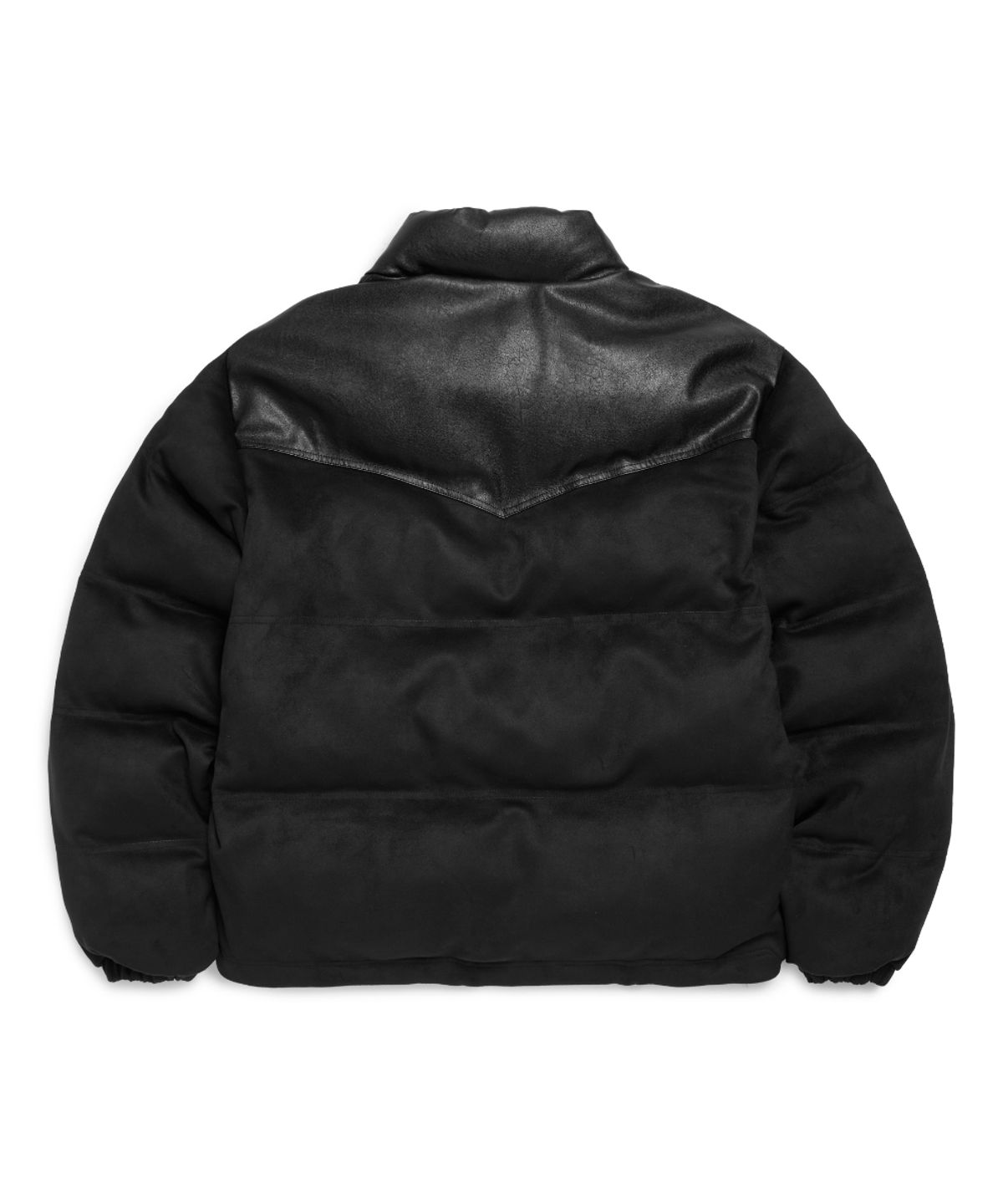 마크곤잘레스(MARK GONZALES) 스웨이드 웨스턴 푸퍼 패딩 자켓 - BLACK