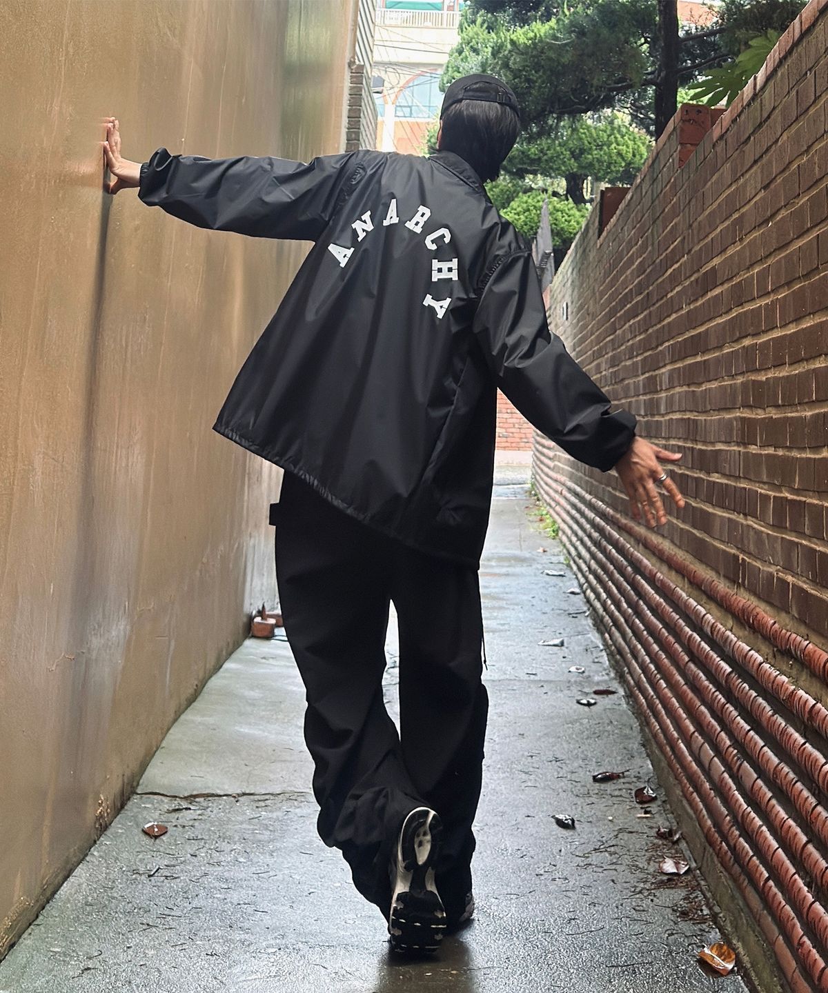 르커스텀(LE CUSTOM) 아나키 코치 자켓 (블랙)