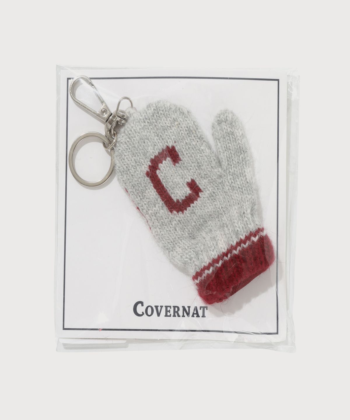 커버낫(COVERNAT) C로고 글러브 니트 키링 Melange Gray